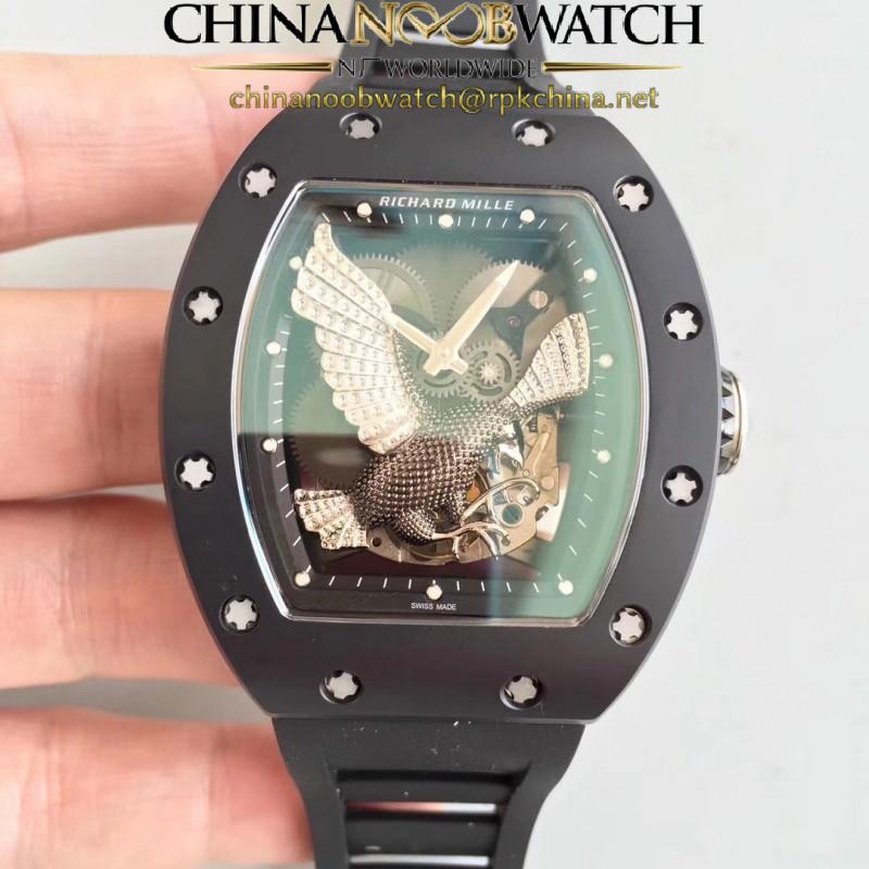 Replica Richard Mille RM023 KV Ceramic Eagle Skeleton Dial M8215