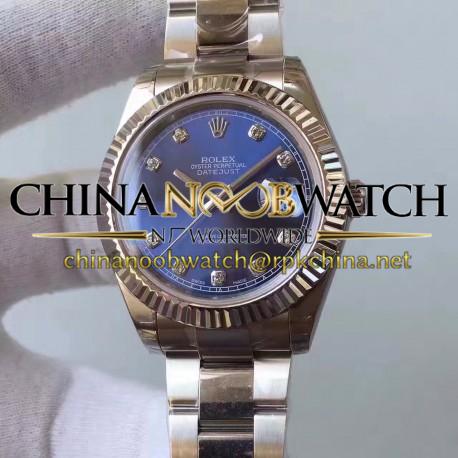 Replica Rolex Datejust II 116334 2018 41MM EW Stainless Steel Blue Dial Swiss 3136