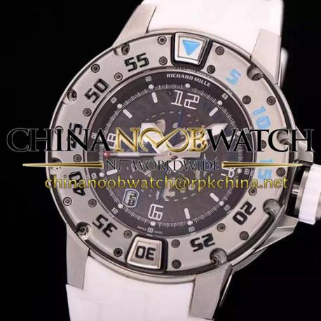 Replica Richard Mille RM028 White PVD Black Dial Swiss 7751