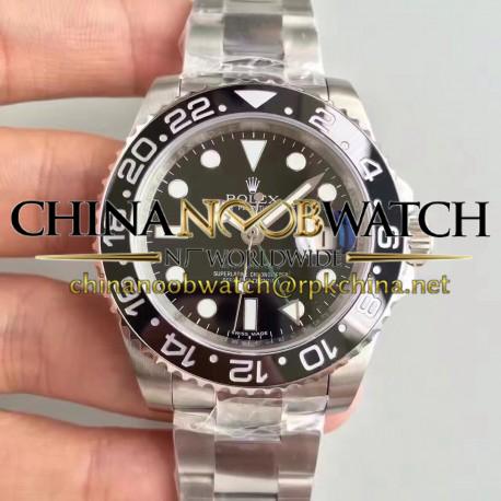 Replica Rolex GMT-Master II 116710LN V7 Stainless Steel Black Dial Swiss 2836-2