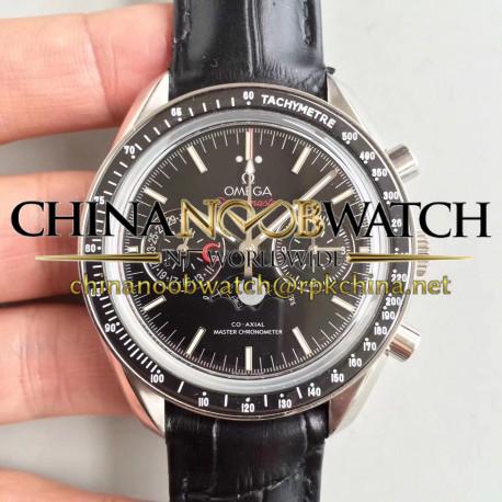 Replica Omega Speedmaster Moonwatch Moonphase Chronograph 304.33.44.52.01.001 BF Stainless Steel Black Dial Swiss 9300