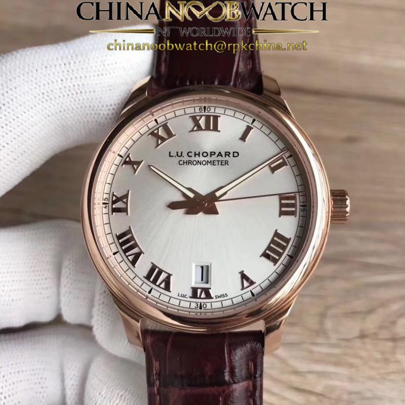 Replica Chopard L.U.C 1937 Classic 161937-5001 FK Rose Gold Silver Dial Swiss L.U.C 01.01-L