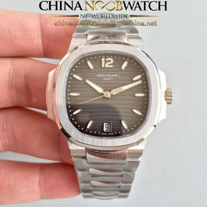 Replica Patek Philippe Nautilus Ladies 7118/1A-011 PF Stainless Steel Anthracite Dial Swiss 324 S C