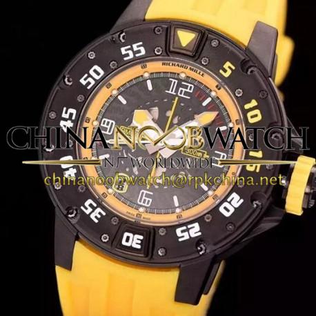 Replica Richard Mille RM028 PVD Yellow Dial Swiss 7751