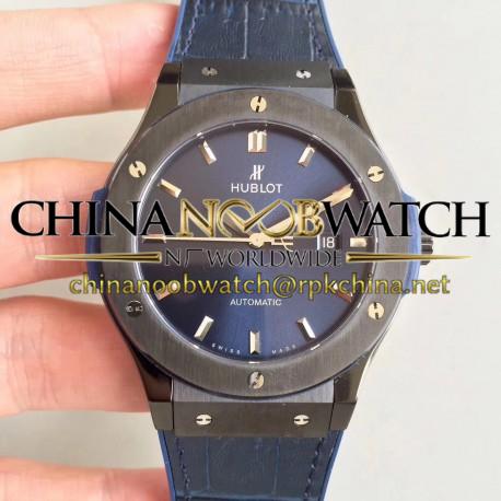 Replica Hublot Classic Fusion Ceramic Blue 511.CM.7170.LR SR Ceramic Blue Dial Swiss HUB1112