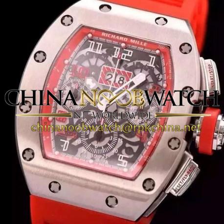 Replica Richard Mille RM011-FM Felipe Massa Chronograph Titanium Red Dial Swiss 7750