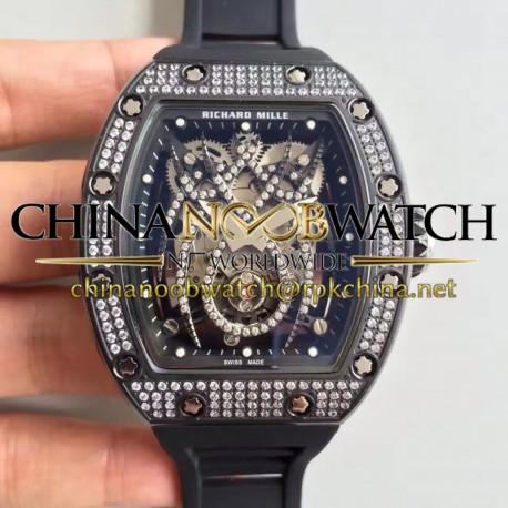 Replica Richard Mille 19-01 SF PVD & Diamond Diamond Spyder Dial M6T51