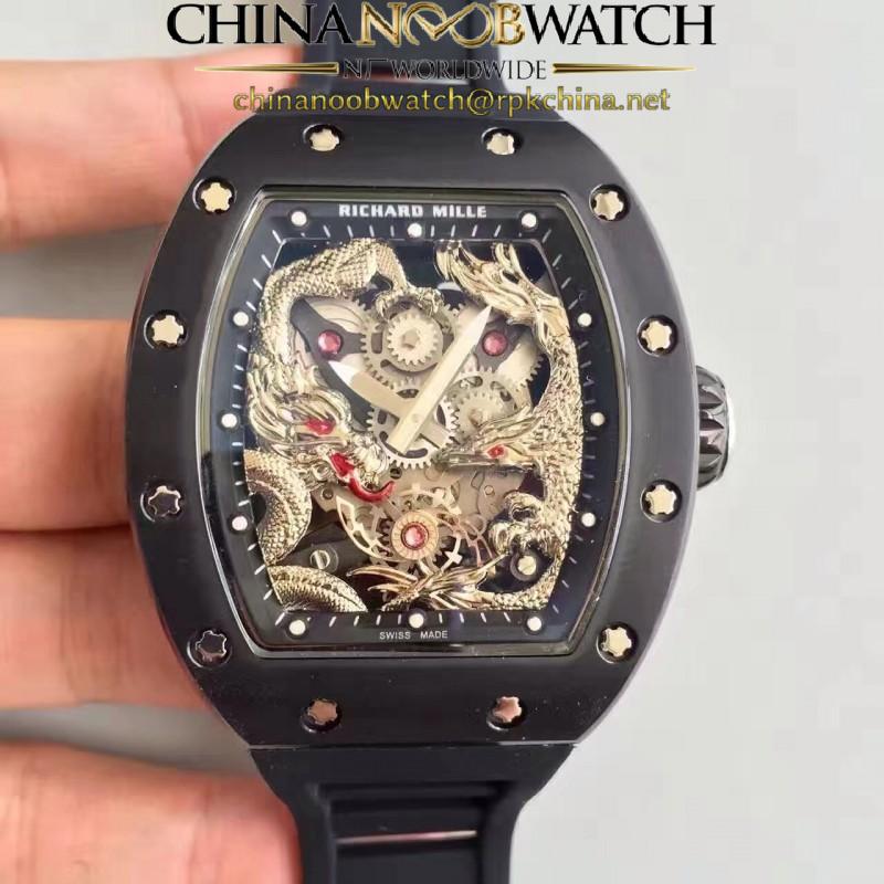 Replica Richard Mille RM57-01 Jackie Chan PVD Silver Dial Dial M9015