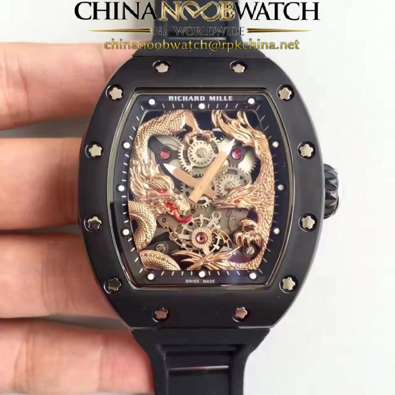 Replica Richard Mille RM57-01 Jackie Chan PVD Rose Gold Dial Dial M9015
