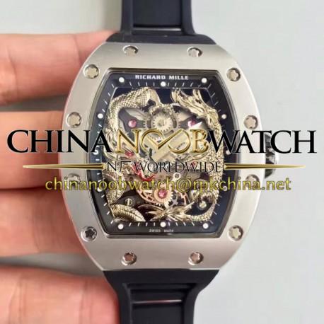 Replica Richard Mille RM57-01 Jackie Chan Stainless Steel Silver Dial M9015