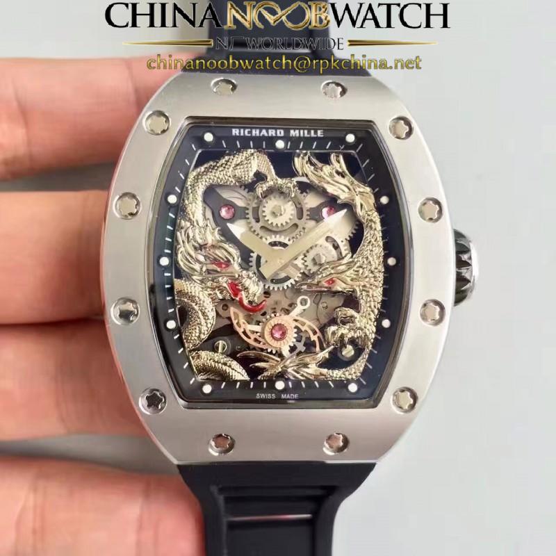 Replica Richard Mille RM57-01 Jackie Chan Stainless Steel Silver Dial M9015