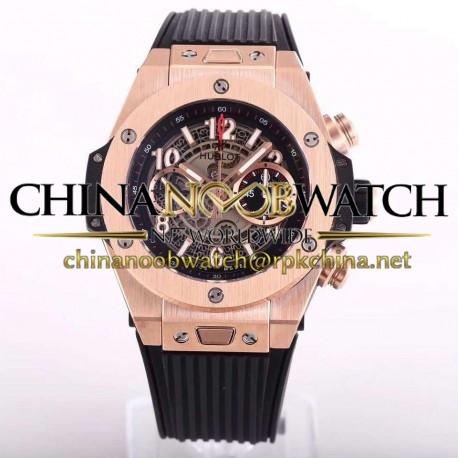 Replica Hublot Big Bang Unico King Gold 411.OX.1180.RX N Rose Gold Skeleton Dial Swiss HUB1242