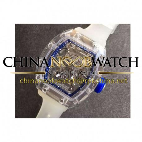 Replica Richard Mille RM056-02 Shappire Blue & Skeleton Dial M9015