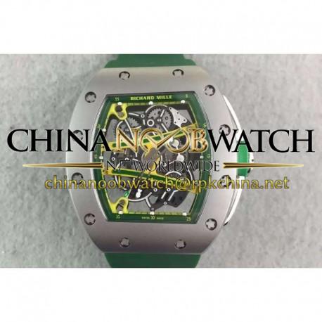 Replica Richard Mille RM61 Titanium Green Skeleton Dial M9015