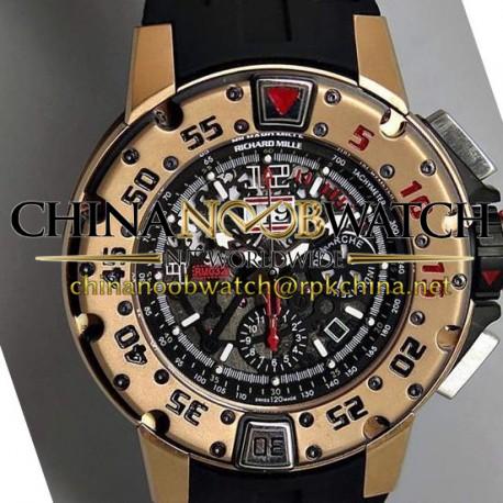 Replica Richard Mille RM032 Rose Gold Black Dial Swiss 7750