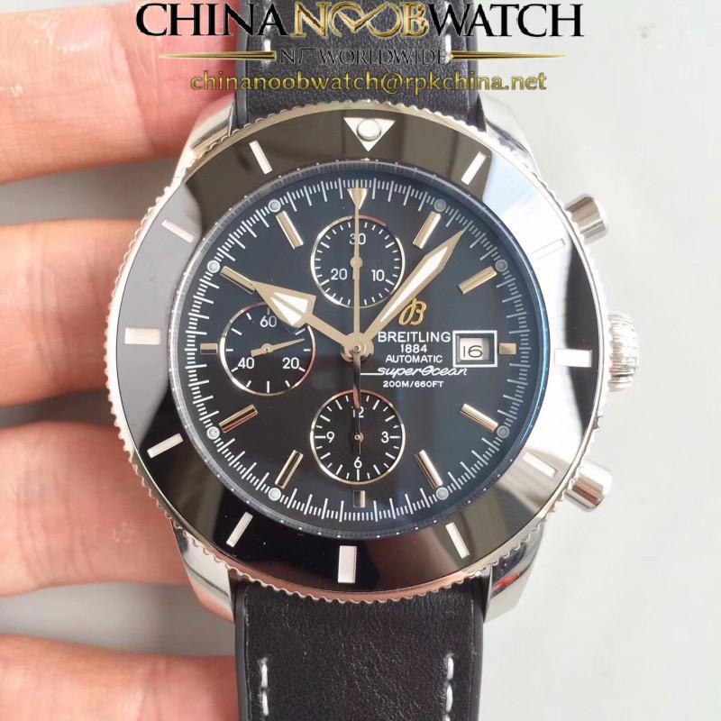 Replica Breitling Superocean Heritage II Chronograph 46 A1332024/B908/441X N Stainless Steel Black Dial Swiss 7750