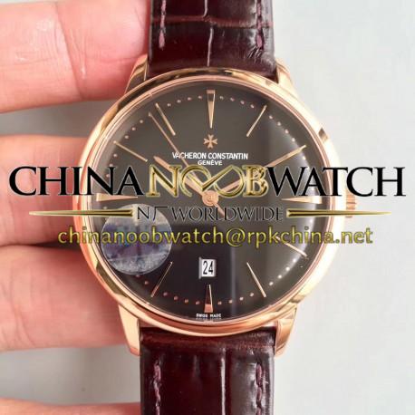 Replica Vacheron Constantin Patrimony 85180/000R-9166 MK Rose Gold Black Dial Swiss 2450 Q6