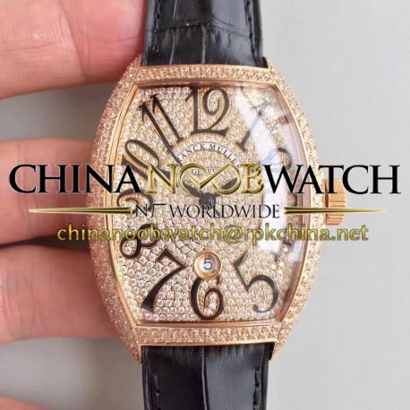 Replica Franck Muller 8880 SC DT FM Rose Gold & Diamonds Diamond Dial M8215