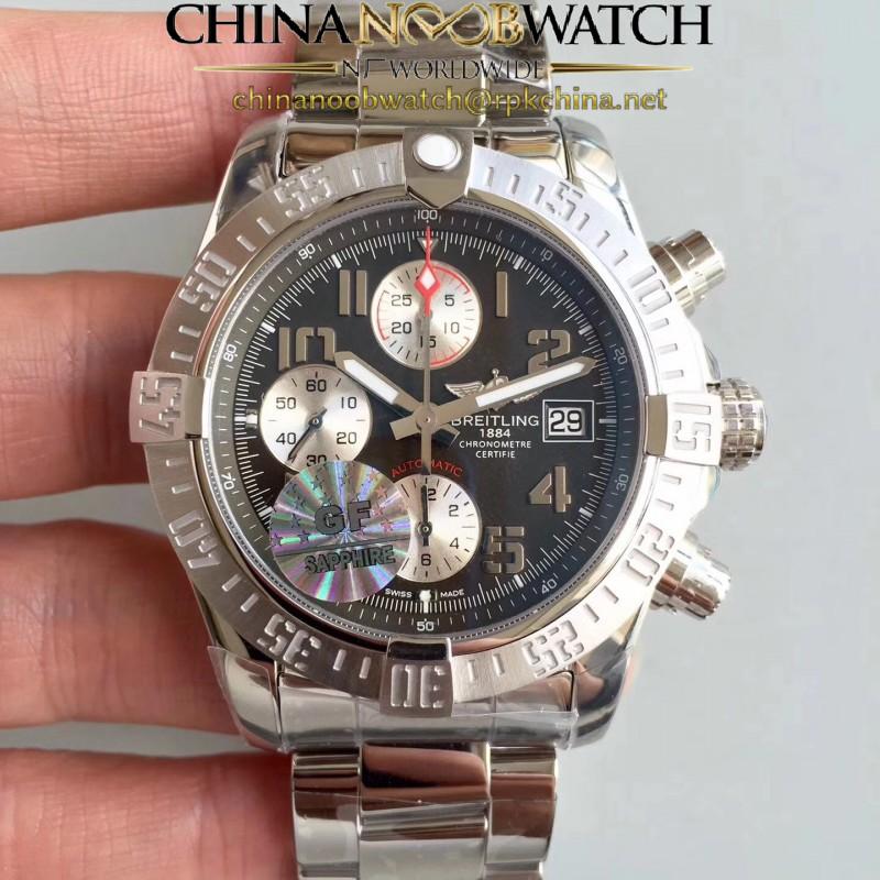 Replica Breitling Avenger II Automatic Chronograph A1338111/F564SS GF Stainless Steel Brown Dial Swiss 7750