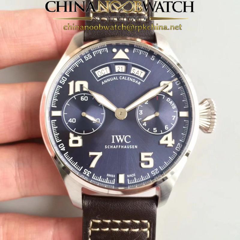 Replica IWC Big Pilot Annual Calendar Edition 150 Years IW502708 N Stainless Steel Blue Dial Swiss 52850