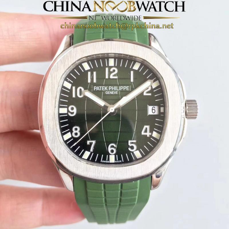 Replica Patek Philippe Aquanaut Jumbo 5167A MP Stainless Steel Green Dial Swiss 324SC