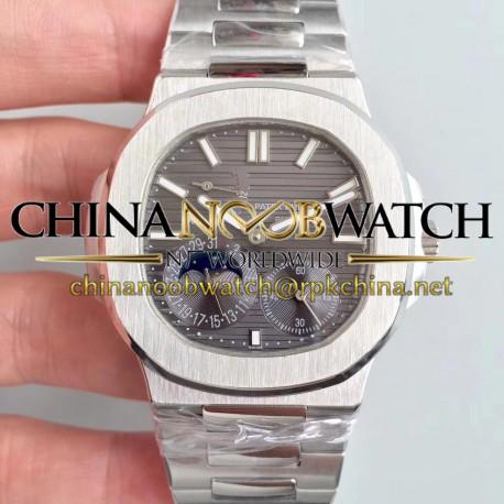 Replica Patek Philippe Nautilus Moonphase 5712/1A-001 N Stainless Steel Grey Dial Swiss 240 PS IRM C LU