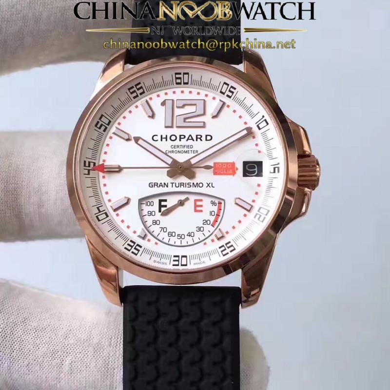 Replica Chopard Mille Miglia GT XL Power Reserve 161272-5001 N Rose Gold White Dial Swiss 2824-2