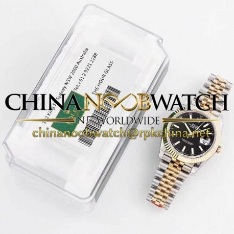 Replica Rolex Datejust II 116333 41MM GM Stainless Steel & Yellow Gold Black Dial Swiss 3235