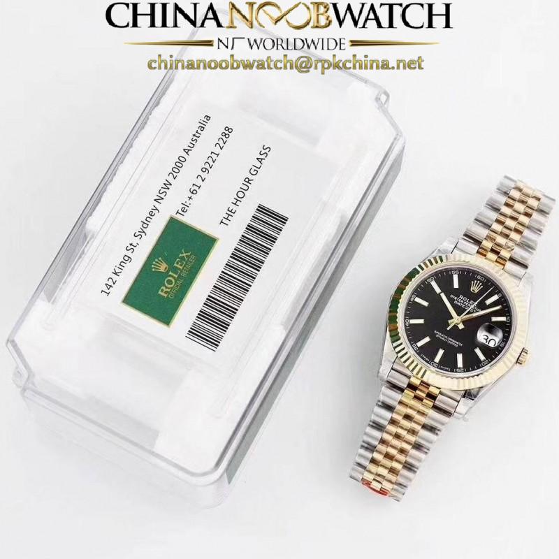 Replica Rolex Datejust II 116333 41MM GM Stainless Steel & Yellow Gold Black Dial Swiss 3235