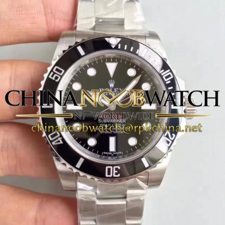 Replica Rolex Submariner FUCK EM 114060 N V6S Stainless Steel Black Dial Swiss 2836-2