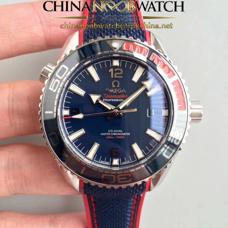 Replica Omega Seamaster Planet Ocean 600M Pyeongchang 2018 522.32.44.21.03.001 OM Stainless Steel Blue Dial Swiss 8900