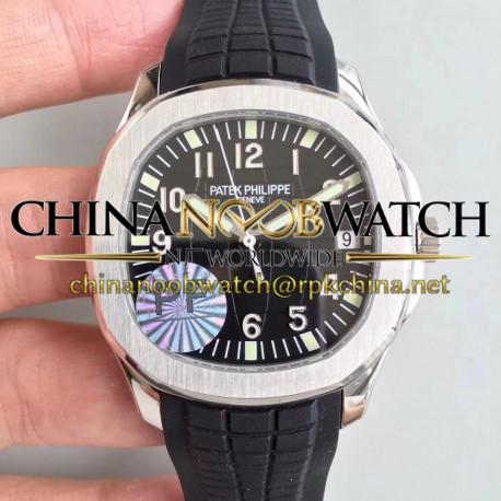 Replica Patek Philippe Aquanaut Jumbo 5167A-001 PF Stainless Steel Black Dial Swiss 324SC