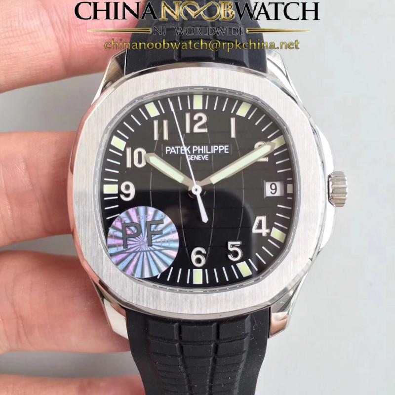 Replica Patek Philippe Aquanaut Jumbo 5167A-001 PF Stainless Steel Black Dial Swiss 324SC