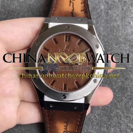 Replica Hublot Classic Fusion Berluti Scritto 511.TX.050T.VR.BER16 SR V2 Stainless Steel Brown Leather Dial Swiss HUB1100