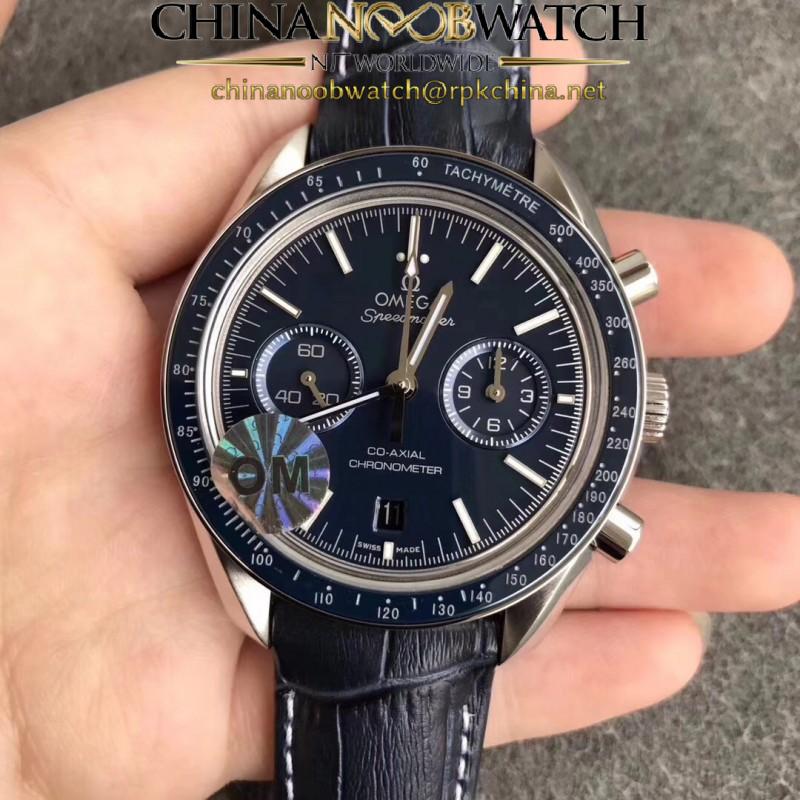 Replica Omega Speedmaster Moonwatch Co-Axial Chronograph 44.25MM 311.93.44.51.03.001 OM V2 Stainless Steel Blue Dial Swiss 9300