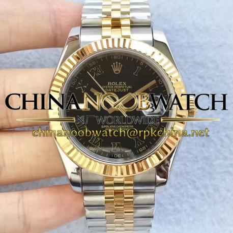 Replica Rolex Datejust II 126333 41MM N Stainless Steel & Yellow Gold Black Dial Swiss 2836-2