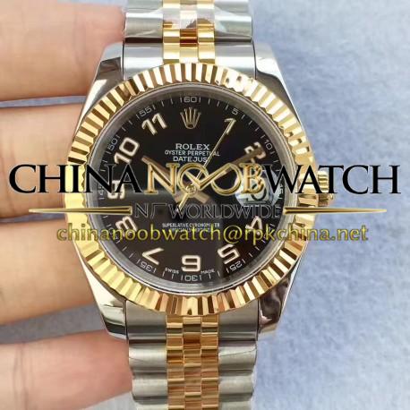 Replica Rolex Datejust II 126333 41MM N Stainless Steel & Yellow Gold Black Dial Swiss 2836-2