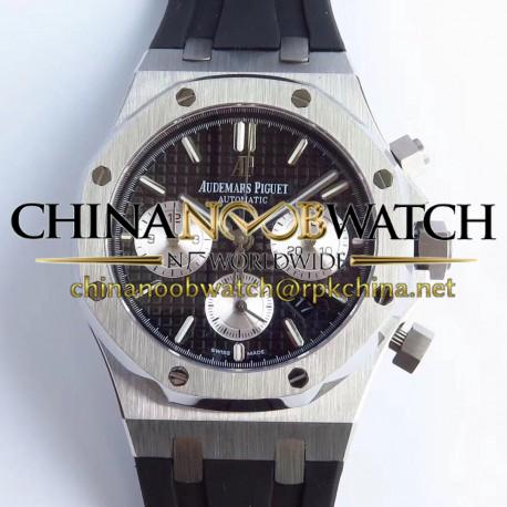 Replica Audemars Piguet Royal Oak Chronograph 26331 JH Stainless Steel Black Dial Swiss 7750