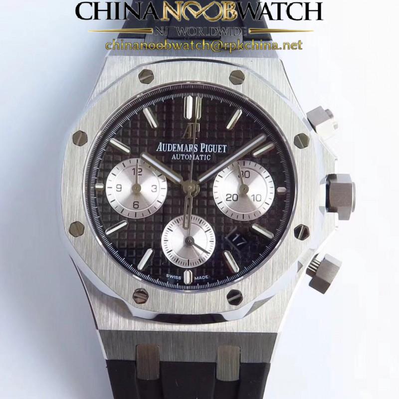 Replica Audemars Piguet Royal Oak Chronograph 26331 JH Stainless Steel Black Dial Swiss 7750