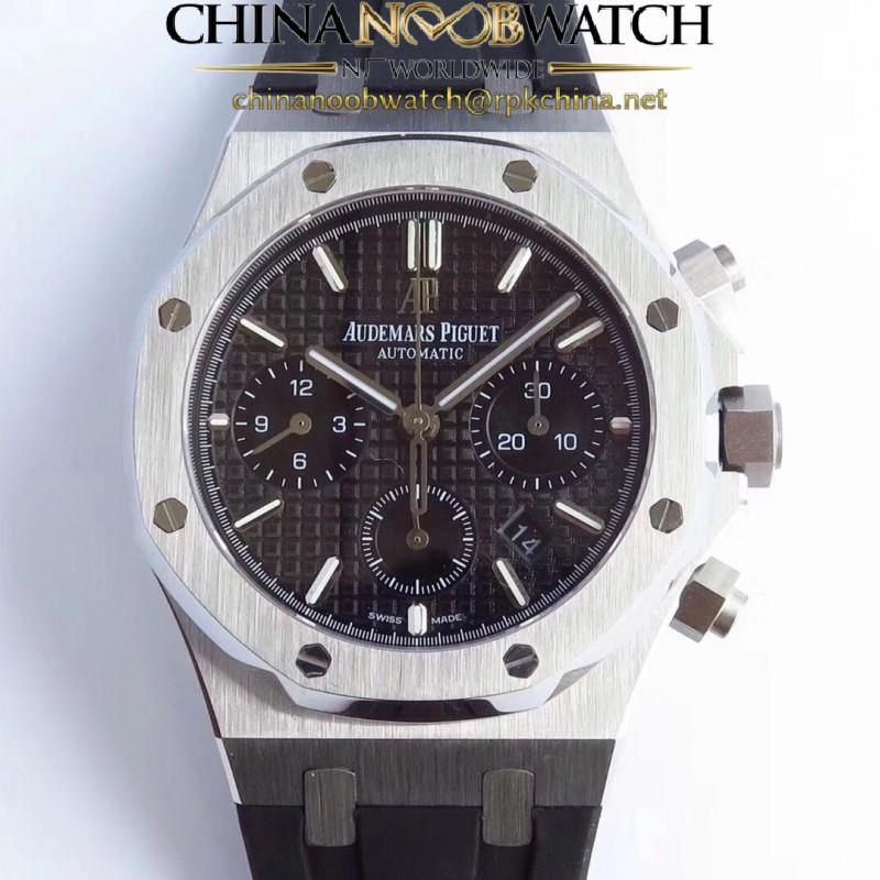 Replica Audemars Piguet Royal Oak Chronograph 26331 JH Stainless Steel Black Dial Swiss 7750