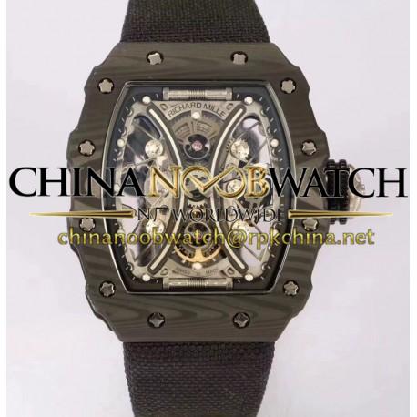 Replica Richard Mille RM53-01 Tourbillon Pablo Mac Donough KV Forged Carbon Skeleton White Dial M9015