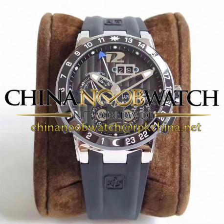 Replica Ulysse Nardin El Toro GMT +/- Perpetual Calendar 320-00-3 TWA Stainless Steel Black Dial Swiss UN-32