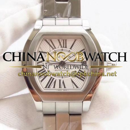 Replica Cartier Roadster W6206017 CG Stainless Steel White Dial Swiss 2892