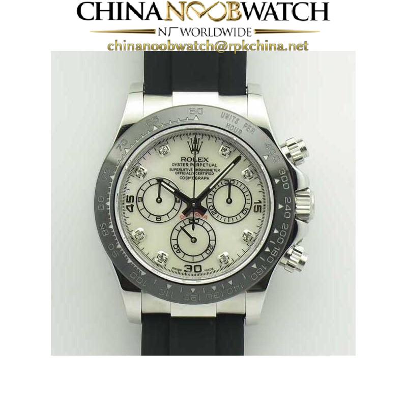 Replica Rolex Daytona Cosmograph 116519LN JH Stainless Steel Mother Of Pearl Dial Swiss 4130 Run 6@SEC