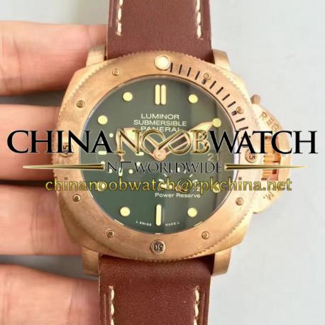 Replica Panerai Luminor Submersible 1950 PAM507 KV V2 Bronzo Green Dial Swiss P9002