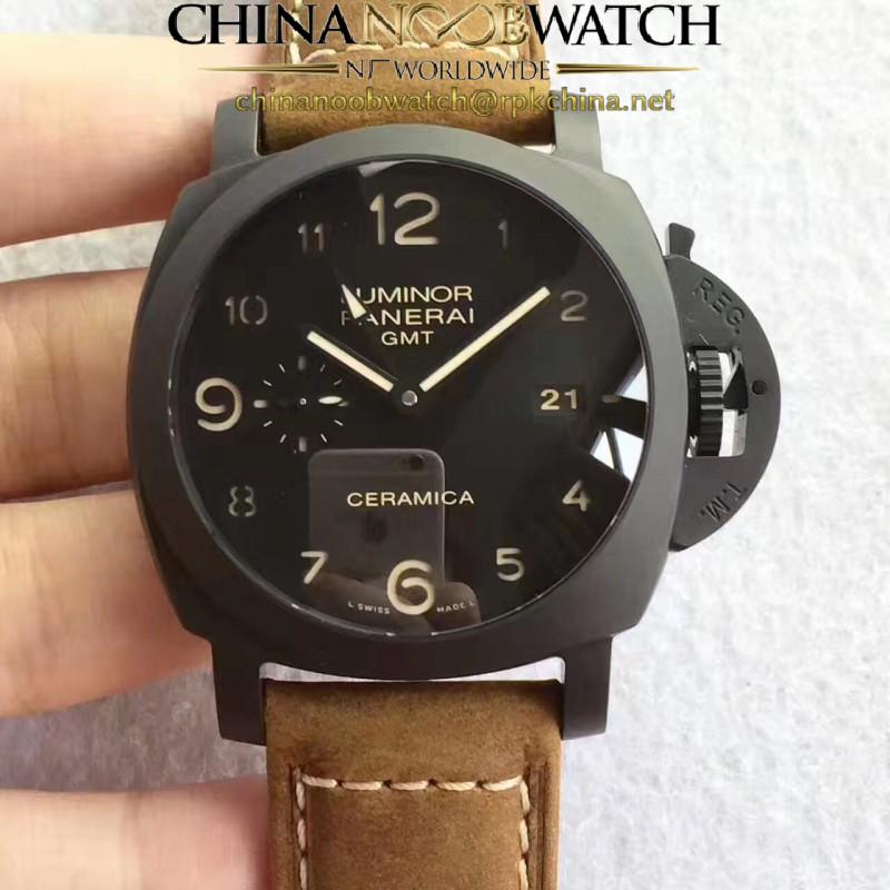 Replica Panerai Luminor Marina 1950 3 Days PAM386 VS Ceramic Black Dial Swiss P9000