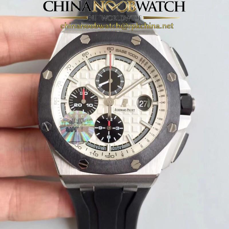 Replica Audemars Piguet Royal Oak Offshore 26400SO.OO.A002CA.01 JF V2 Stainless Steel White Dial Swiss 3126