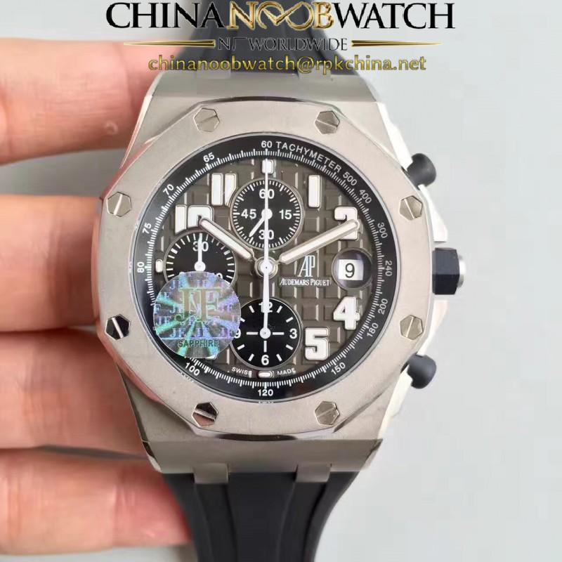 Replica Audemars Piguet Royal Oak Offshore 50th 26034TS.00.D001IN.01 JF V2 Stainless Steel Grey Dial Swiss 7750