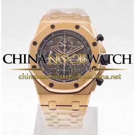 Replica Audemars Piguet Royal Oak Offshore Don Ramon De La Cruz 26192OR.D0801CR.01 JF V2 Rose Gold Grey Dial Swiss 7750