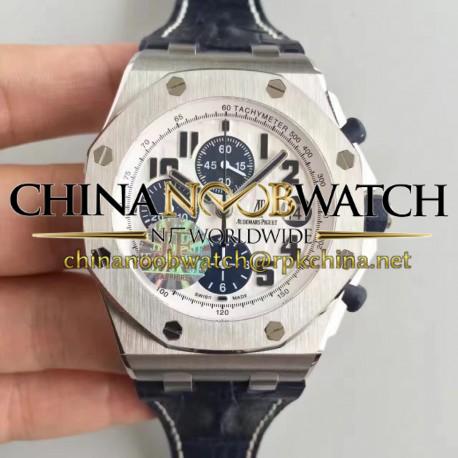 Replica Audemars Piguet Royal Oak Offshore Navy 26170ST.OO.D305CR.01 JF V2 Stainless Steel White Dial Swiss 7750